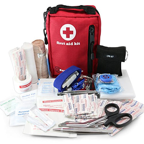 Small First Aid Kit for Hiking, Backpacking, Camping, Travel, Car & Cycling. With Waterproof Laminate Bags You Protect Your Supplies! Be Prepared For All Outdoor Adventures or at Home & Work - Gasbike.net
