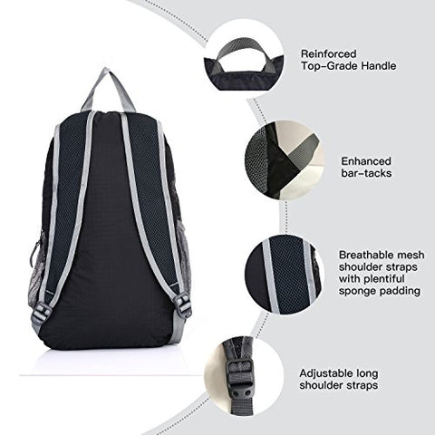 20L/33L- Most Durable Packable Lightweight Travel Hiking Backpack Daypack - Gasbike.net