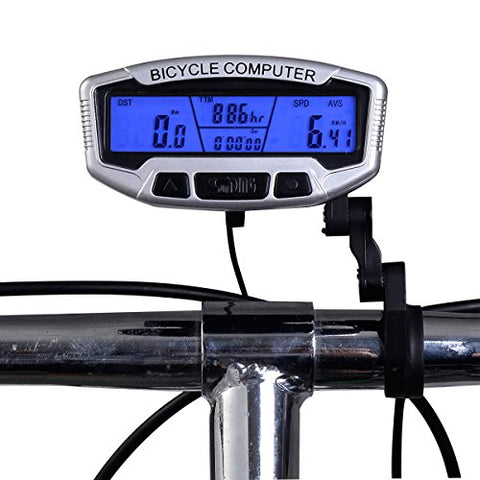 Safstar LCD Bicycle Bike Cycling Computer Odometer Speedometer Velometer With Backlight - Gasbike.net