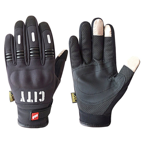 Madbike Stealth Hard Knuckle Motorcycle Gloves Touch Screen Motorbike Powersports Racing Tactical Paintball Black (M) - Gasbike.net