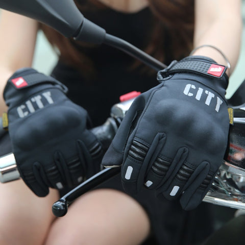 Madbike Stealth Hard Knuckle Motorcycle Gloves Touch Screen Motorbike Powersports Racing Tactical Paintball Black (M) - Gasbike.net