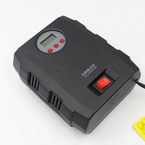 GOOLOO 12V DC Electric Portable Air Compressor Pump, 150 PSI Digital Tire Inflator with Tire Pressure Monitor and Preset for Car, Truck, Bicycle, RV and Other Inflatables - Gasbike.net