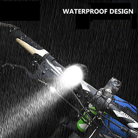 HZTech Bicycle Headlight, 8400 Lumens 7 LED Bike Light, Waterproof MTB Road Bike Front Light Headlamp with 9000mAh Rechargeable Battery Pack, AC Charger for Mountain Bikes, Road Bicycle - Gasbike.net