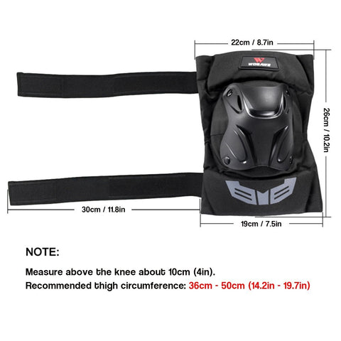 Lixada WOSAWE 1 Pair Cycling Knee Brace Bicycle MTB Bike Motorcycle Riding Knee Support Protective Pads Guards Outdoor Sports Cycling Knee Protector Gear - Gasbike.net