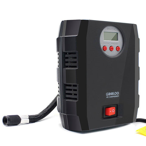 GOOLOO 12V DC Electric Portable Air Compressor Pump, 150 PSI Digital Tire Inflator with Tire Pressure Monitor and Preset for Car, Truck, Bicycle, RV and Other Inflatables - Gasbike.net
