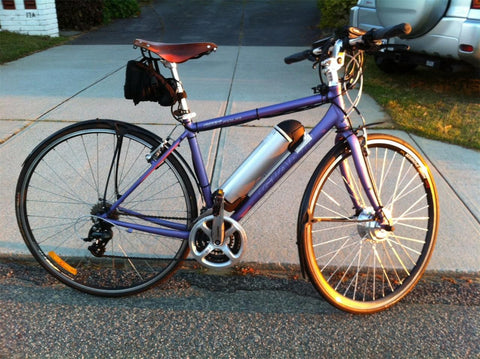 In-Frame Battery Pack for Tesla Electric Bike Conversion Kit - Gasbike.net