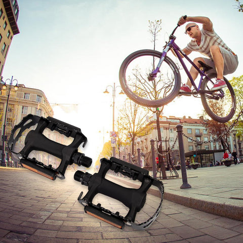 fitTek Bike Pedals, Universal Bicycle Pedals, 9/16-Inch Boron Steel Spindle & Metal Bike Pedals ( Pair Pedals) - Gasbike.net