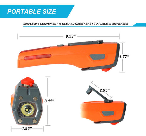 Emergency Tool Kit with LED Flashlight & USB Charger 7-in-1 Rescue Tool Vehicle Emergency Escape Tool with Window Breaker & Seat Belt Cutter Car Safety Hammer for Roadside / Automotive Emergency Kit - Gasbike.net