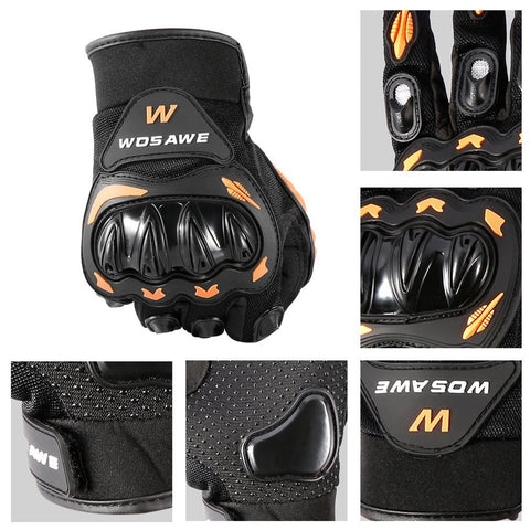 Motocross Gloves Military Hard Knuckle Tactical Gloves Outdoor Anti-slip Shockproof Full-finger Comfortable Motorcycle Motorbike Mittens - Gasbike.net