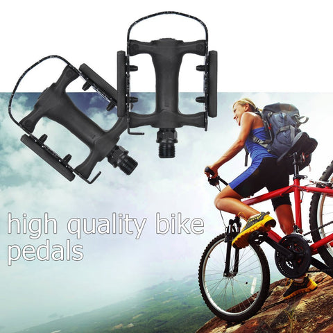 fitTek Bike Pedals, Universal Bicycle Pedals, 9/16-Inch Boron Steel Spindle & Metal Bike Pedals ( Pair Pedals) - Gasbike.net