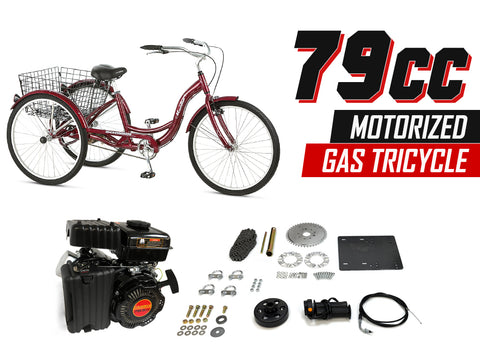 79cc Motorized Gas Tricycle - Gasbike.net