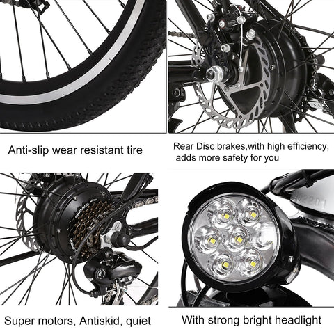 ANCHEER Electric Mountain Bike with 36V, 8AH Removable Lithium-Ion Battery 250W Electric Bike for Adults with Battery Charger - Gasbike.net