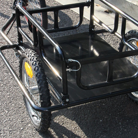 Esright Foldable Bike Trailer Cargo Utility Luggage Bicycle Trailer - Gasbike.net