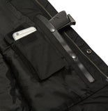 Mens Leather Club Style Vest W/ Concealed Gun Pockets, Cowhide Leather Biker Vest, Single Panel Back (Black, L) - Gasbike.net