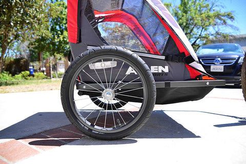 Allen Sports Deluxe 2-Child Steel Bicycle Trailer, Red - Gasbike.net