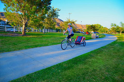 Allen Sports Deluxe 2-Child Steel Bicycle Trailer, Red - Gasbike.net