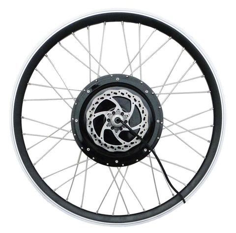 Tesla 26" Electric Conversion Rear Wheel - 48 V 1500 W (With Disc Brake and LCD) - Gasbike.net