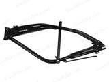 Gasbike GT Aluminum Bike Frame With Built-in Gas Tank - Polished Black - Gasbike.net