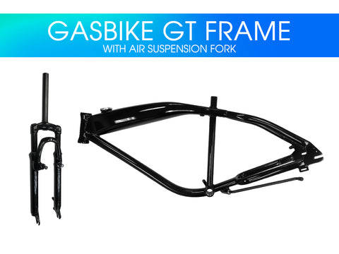 Gasbike GT Aluminum Bike Frame with Air Suspension Fork - Gasbike.net