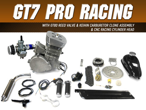 GT7 Pro Racing 66cc/80cc Bicycle Engine Kit - Gasbike.net