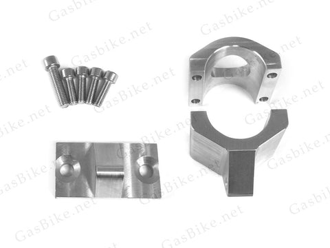 Gasbike CNC Front (1.65" Diameter) & Back (1.25" Diameter) Engine Mount With Rubber Cushion - Gasbike.net