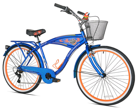 26" Men's Margaritaville Multi-Speed Cruiser Bike, Blue - Gasbike.net
