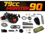 79cc Monster 90 Bike Engine Kit - Complete 4-Stroke Kit - Gasbike.net