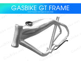 Gasbike GT Aluminum Bike Frame With Built-in Gas Tank - Non-Polished - Gasbike.net