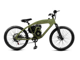 PHATMOTO™ Rover 2023 - 79cc Motorized Bicycle 7-Speed (Matte Green) - Gasbike.net