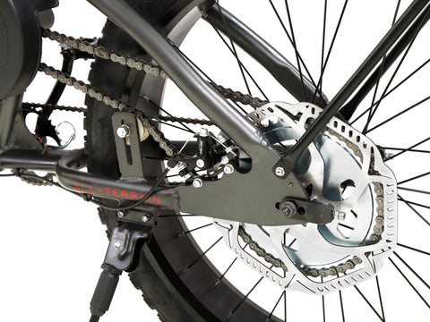 PHATMOTO™ ALL TERRAIN Fat Tire 2021 - 79cc Motorized Bicycle with Hilliard Clutch (Matte Army Green) - Gasbike.net