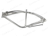 Gasbike GT Aluminum Bike Frame With Built-in Gas Tank - Polished Aluminum - Gasbike.net