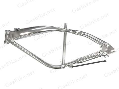 Gasbike GT Aluminum Bike Frame With Built-in Gas Tank - Polished Aluminum - Gasbike.net