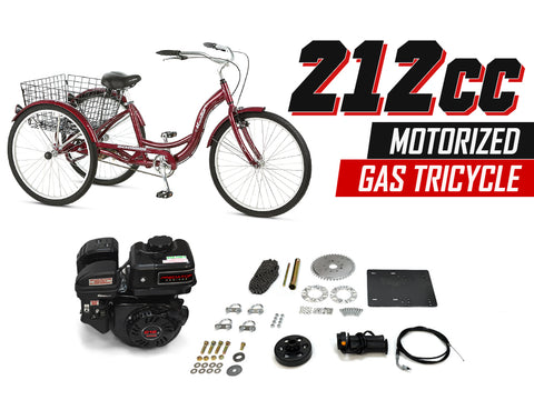 212cc Motorized Gas Tricycle - Gasbike.net