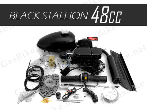 48cc Black Stallion 2 Stroke Angle Fire Slant Head Bike Motor Kit - Gasbike.net