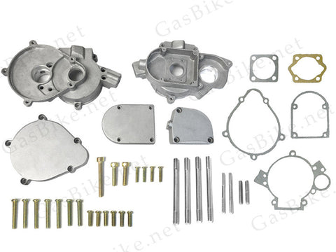 Complete Crankcase Body 66cc/80cc with Screws - Gasbike.net