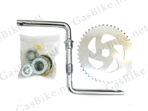 Wide Pedal Crank Kit, One-Piece Crank - Gasbike.net