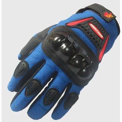 Street Bike Full Finger Motorcycle Gloves 09 (Large, black