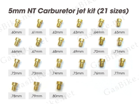 5mm NT Carburetor Jet Kit - Gasbike.net