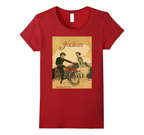 Vintage poster - Indian Motorcycles Retro T-Shirt - Gasbike.net