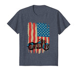 Grunge T Shirt Motorcycle American Flag Stars and Stripes - Gasbike.net