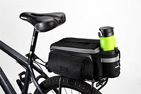 Runytek Bicycle Roswheel Rear Seat Trunk Bag Handbag Bag Pannier Black - Gasbike.net