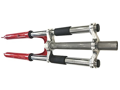 Bicycle Red fork 26" and 1 1/8" headset Combo - triple tree suspension fork w/double shoulder-gas motorized bike - Gasbike.net