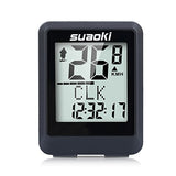 Suaoki Wireless Bike Computer Bicycle Speedometer Bike Odometer with LCD Backlight, 5 Language Displays, Auto Power On/Off Systems, Multi Function for Cycling - Gasbike.net