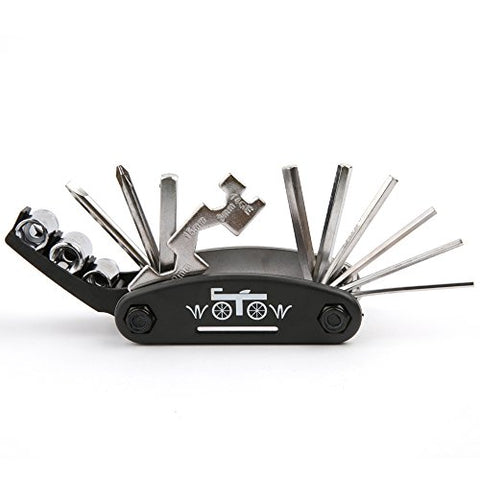 WOTOW 16 in 1 Multi-Function Bike Bicycle Cycling Mechanic Repair Tool Kit With 3 pcs Tire Pry Bars Rods - Gasbike.net