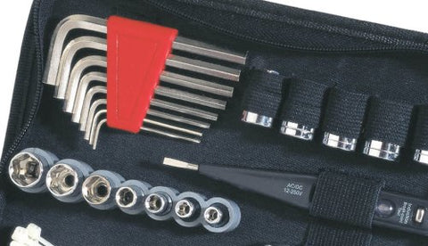 Apollo Tools DT9774 SAE Auto Tool Kit with Zippered Case, 56-Piece - Gasbike.net