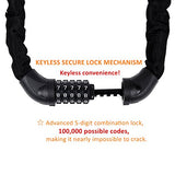 Bicycle Chain Lock, Sportneer 5-Digit Resettable Combination Anti-theft Bike Locks - Gasbike.net