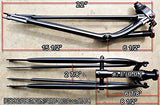 Fito Springer Fork, Short, Black, Made in Taiwan, for 26 inch Beach Cruiser Bikes Bicycles - Gasbike.net