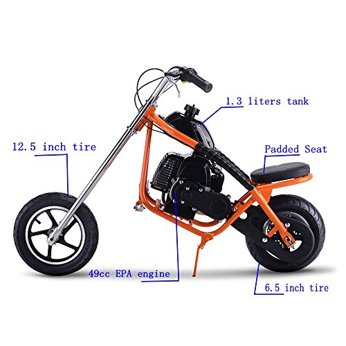Gas Scooter SAY YEAH Mini Dirt Pit Bike 2 Stroke Kids Mini Chopper,Pow