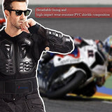 Webetop Mens Mesh Motorcycle Protective Jacket With Armor Full Body Spine Chest Shoulder Arm Protector Gear for Motorbike Motorcross Racing MTB Black M - Gasbike.net