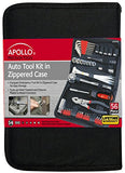 Apollo Tools DT9774 SAE Auto Tool Kit with Zippered Case, 56-Piece - Gasbike.net